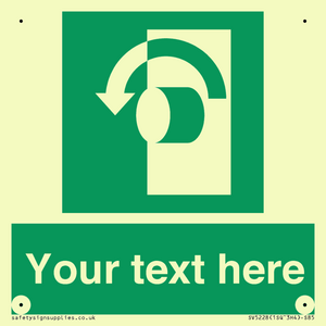 Custom Turn Anti-Clockwise Sign